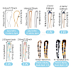 12Pcs 12 Style French Hair Forks OHAR-GA0001-10-2