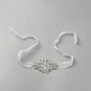 Glass & Alloy & Polyester & Resin Flower Bouquet Ribbon DIY-WH0591-498-1