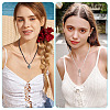 6Pcs 3 Colors 1MM Polyester&Cotton Waxed Cord 5-Strand Necklace Making MAK-TA0001-37-7
