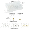 60Pcs 3 Colors Eco-Friendly Plastic Earring Hooks STAS-FS0001-61-4
