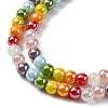 Electroplate & Gradient Color Glass Beads Strands X-LAMP-M023-03-4