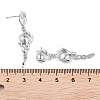 925 Sterling Silver Stud Earrings Findings EJEW-B038-05P-3