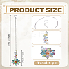1Pc Glass Flower Hanging Ornaments HJEW-LP0002-65C-2
