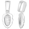 2Pcs 925 Sterling Silver Pinch Bails STER-BBC0007-54-1