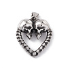 304 Stainless Steel Manual Polishing Pendants STAS-G267-17AS-1