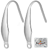 Beebeecraft 100Pcs 316 Surgical Stainless Steel Earring Hooks STAS-BBC0004-90-1