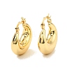 Rack Plating Brass Chunky Hoop Earrings for Women EJEW-G288-35D-G-1