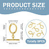 5Pcs Oval Brass Toggle Clasps KK-TADJ0001-24-3