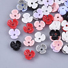 Opaque Resin Bead Caps RESI-T040-010-1