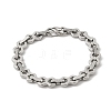 304 Stainless Steel Link Chain Bracelets for Women BJEW-F488-69P-4