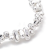 Electroplated Synthetic Non-magnetic Hematite Beaded Stretch Bracelets BJEW-JB11154-4