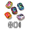 K9 Glass Rhinestone Cabochons RGLA-P036-08B-M-1