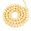 Anti-Tarnish Electroplate Glass Beads Strands EGLA-T021-6mm-15-08-2