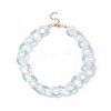 Opal & Glass Seed Braded Ring Wrap Beaded Necklaces for Women NJEW-JN03946-1