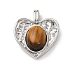 Natural Tiger Eye Pendants KK-A279-14P-1