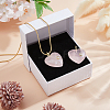 2Pcs Natural Rose Quartz Pendants G-FH0002-76B-4