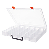 48 Grids Transparent Polypropylene(PP) Storage Box Organizer CON-WH0089-60A-1