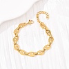 304 Stainless Steel Mariner Link Chains Bracelets for Women BJEW-F536-20G-5