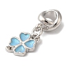 Rack Plating Alloy Enamel European Dangle Charms PALLOY-S189-09P-01-2