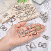 25Pcs 5 Styles Zinc Alloy Swivel Clasps FIND-TA0008-31-7