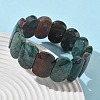 Natural Rose Quartz Beads Stretch Bracelets for Women Men BJEW-I323-02I-3