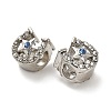 Alloy Rhinestone European Beads FIND-Q115-06P-2