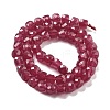 Natural Quartz Imitation Red Corundum Beads Strands G-C179-B09-01-3