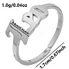 Adjustable Stainless Steel Constellations Cuff Ring for Couples TY6304-9-1