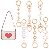 6Pcs 6 Styles Alloy Enamel Bag Extender Chains AJEW-PH01640-1