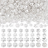 400Pcs 4 Styles Alloy Bead Caps FIND-TA0009-94S-1