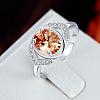 Classic Oval Brass Cubic Zirconia Rings for Women RJEW-BB06189-8C-4
