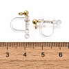 201 Stainless Steel Clip-on Earring Settings STAS-F311-15G-3