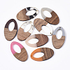 Resin & Walnut Wood Pendants RESI-T023-08-1