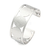 304 Stainless Steel Wide Hollow Saint Benedict Medal Open Cuff Bangles LS-BJEW-S154-01P-1