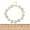 Brass Link Chain Bracelets for Women BJEW-G762-02GP-5