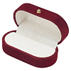 1Pc Rectangle Velvet Couple Rings Box CON-BBC0001-20A-7