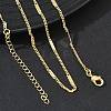 Brass Twisted Chain Necklaces for Women KK-CBA2293-06G-1