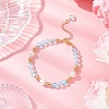 Synthetic Moonstone Round Beaded Bracelets for Women BJEW-JB11915-02-1