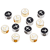 12Pcs 2 Colors Brass European Beads KK-GA0002-24-6