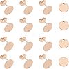 PVD Vacuum Plating 304 Stainless Steel Stud Earring Findings STAS-UN0016-05B-RG-1
