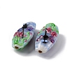 Oval Handmade Lampwork Beads  LAMP-G137-D08-2