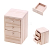 Wooden Opening Bedside Table Miniature Ornaments PW-WGB4DBF-01-2