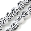 Handmade Polymer Clay Beads Strands PY-CBAEC33-01-4