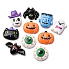 Halloween Theme Opaque Resin Cabochons RESI-B033-01-1