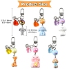 Animals Resin & Acrylic Pendant Decorations KEYC-YW00189-01-3