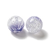 Duotone Spray Painted Crackle Acrylic Beads OACR-G029-02F-2