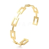 304 Stainless Steel Hollow Rectangle Cuff Bangles LS-BJEW-H322-01G-3