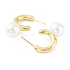 Rack Plating Brass Stud Earrings for Women LS-KK-Z038-15G-2
