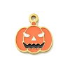 Halloween Theme Ion Plating(IP) 304 Stainless Steel Enamel Charms STAS-M011-03G-1