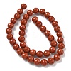Grade A Natural Red Jasper Bead Strands X-G-P075-36-8mm-5